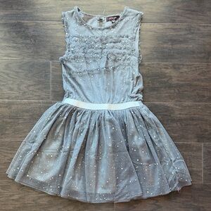 Imoga Shimmering Silver Kids Dress